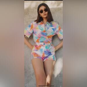 Le Superbe Extra Camp Shirt in Desert Palms